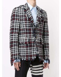 Мужской разноцветный твидовый пиджак от Thom Browne