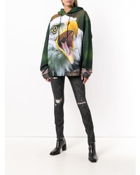 Женский разноцветный худи с принтом от R13