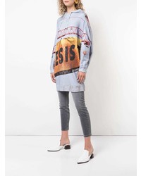 Женский разноцветный худи с принтом от R13