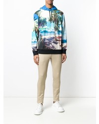 Мужской разноцветный худи от Balmain