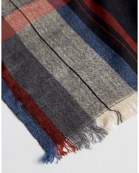 Мужской разноцветный шарф в шотландскую клетку от Esprit