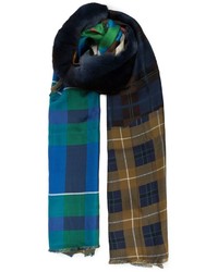 Женский разноцветный шарф в шотландскую клетку от Pierre Louis Mascia