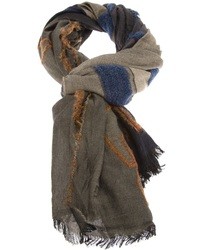 Мужской разноцветный шарф с принтом от Boglioli