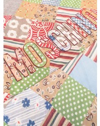 Мужской разноцветный шарф с принтом от Moschino