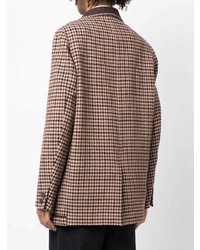 Мужской разноцветный шерстяной пиджак с узором "гусиные лапки" от Kolor