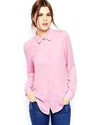 Розовая блуза на пуговицах от Asos