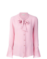 Розовая блуза на пуговицах от Etro