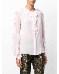 Розовая блуза на пуговицах от Giambattista Valli
