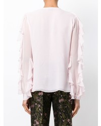 Розовая блуза на пуговицах от Giambattista Valli