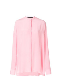 Розовая блуза на пуговицах от Haider Ackermann