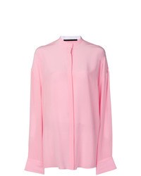 Розовая блуза на пуговицах от Haider Ackermann