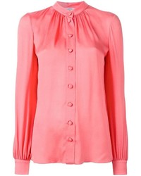 Розовая блуза на пуговицах от Lanvin