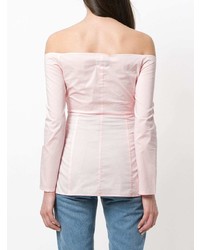 Розовая блуза на пуговицах от Jovonna