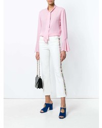 Розовая блуза на пуговицах от Etro