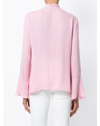 Розовая блуза на пуговицах от Etro