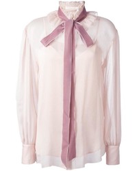 Розовая блуза на пуговицах от See by Chloe