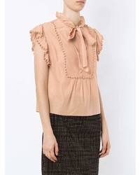 Розовая блуза с коротким рукавом от Nk