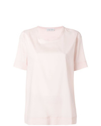 Розовая блуза с коротким рукавом от Le Tricot Perugia