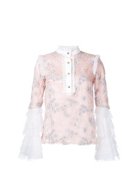 Розовая блузка с длинным рукавом с принтом от Macgraw