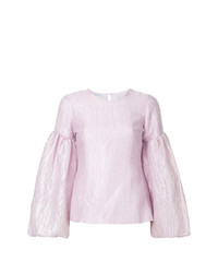 Розовая блузка с длинным рукавом от Bambah
