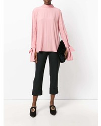 Розовая блузка с длинным рукавом от Marni