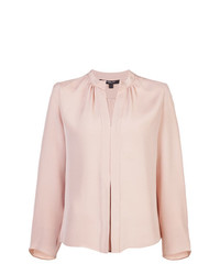 Розовая блузка с длинным рукавом от Derek Lam