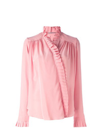 Розовая блузка с длинным рукавом от Ermanno Scervino