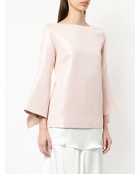 Розовая блузка с длинным рукавом от OSMAN