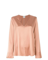 Розовая блузка с длинным рукавом от Forte Forte