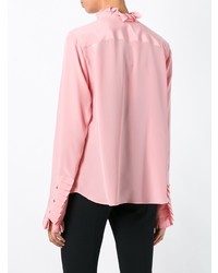 Розовая блузка с длинным рукавом от Ermanno Scervino