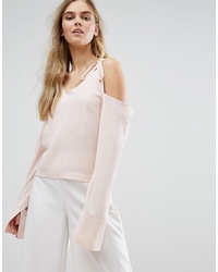 Розовая блузка с длинным рукавом от House of Sunny