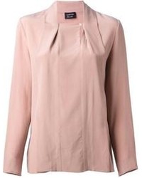 Розовая блузка с длинным рукавом от Lanvin