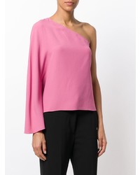 Розовая блузка с длинным рукавом от Theory