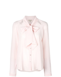 Розовая блузка с длинным рукавом от Temperley London