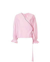 Розовая блузка с длинным рукавом от Vivetta