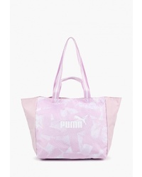 Розовая большая сумка из плотной ткани от Puma
