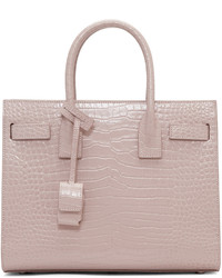 Розовая большая сумка от Saint Laurent