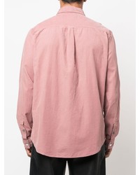 Мужская розовая вельветовая рубашка с длинным рукавом от Frame