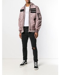 Мужская розовая ветровка от Diesel