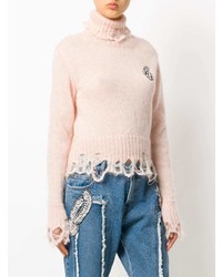 Женская розовая водолазка от Marco Bologna