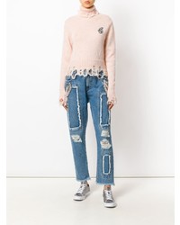 Женская розовая водолазка от Marco Bologna