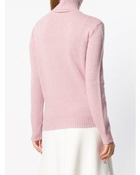 Женская розовая вязаная водолазка от Max Mara