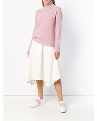 Женская розовая вязаная водолазка от Max Mara