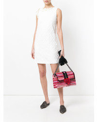 Розовая вязаная сумка-саквояж от Kooreloo