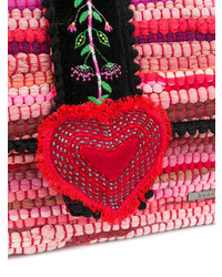 Розовая вязаная сумка-саквояж от Kooreloo