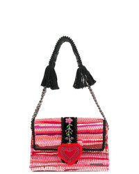 Розовая вязаная сумка-саквояж от Kooreloo