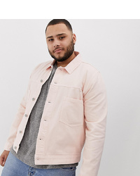 Мужская розовая джинсовая куртка от ASOS DESIGN