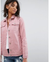 Женская розовая джинсовая куртка от Miss Selfridge