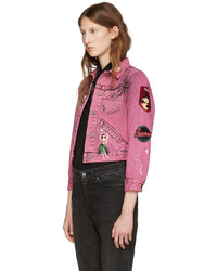 Женская розовая джинсовая куртка от Marc Jacobs