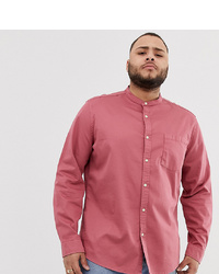 Мужская розовая джинсовая рубашка от ASOS DESIGN